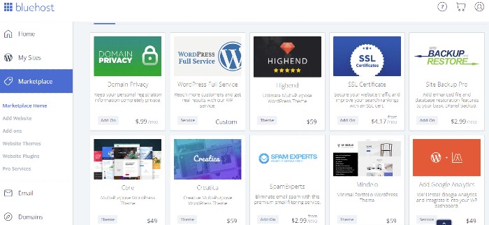 bluehost-marketplace