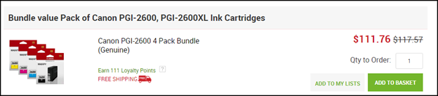 Cannon ink cartriges