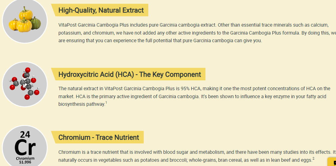 Garcinia Cambogia Plus Ingredients Reviews