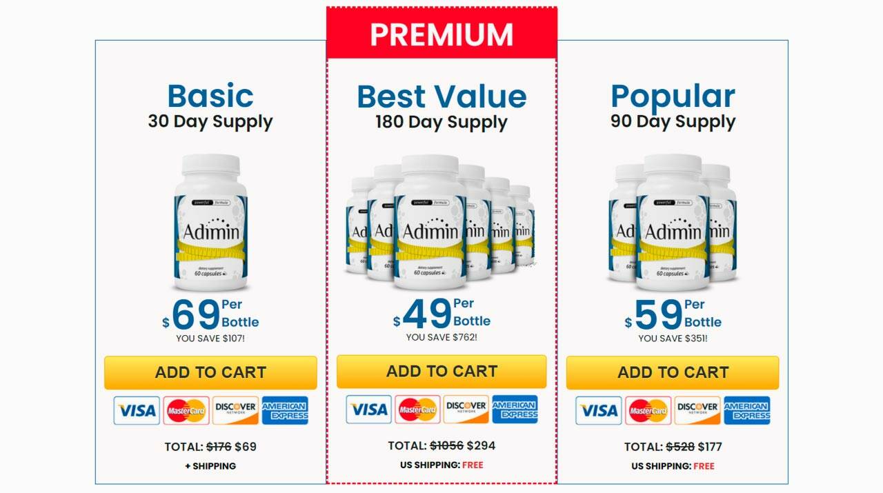 Adimin Price List