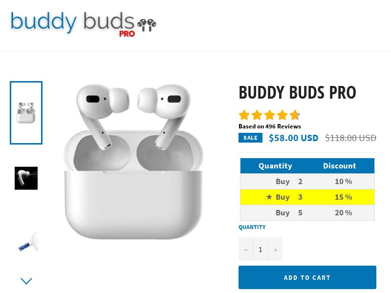 Buddy Buds Pro buy now