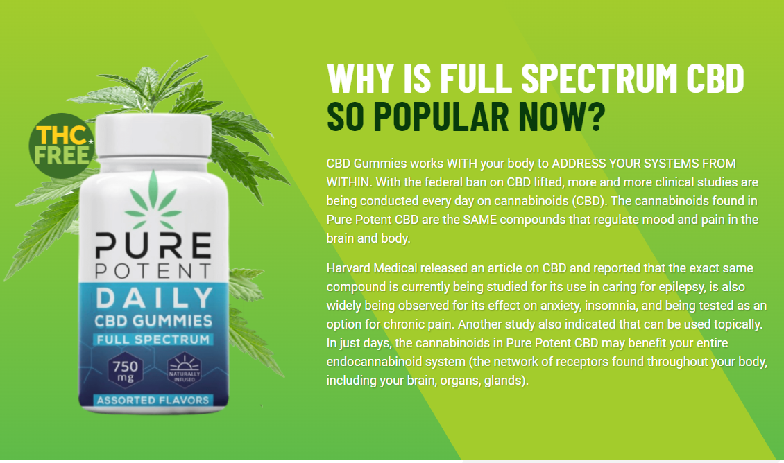 Pure Potent CBD Gummies fact